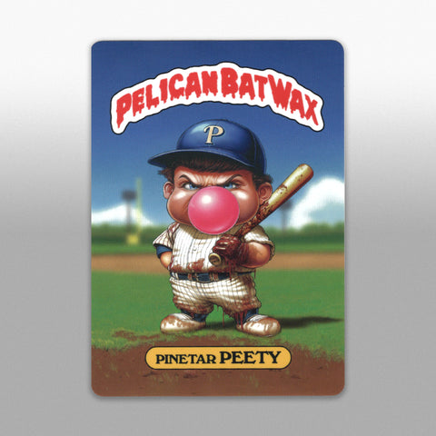 Pine Tar Peety Sticker Card